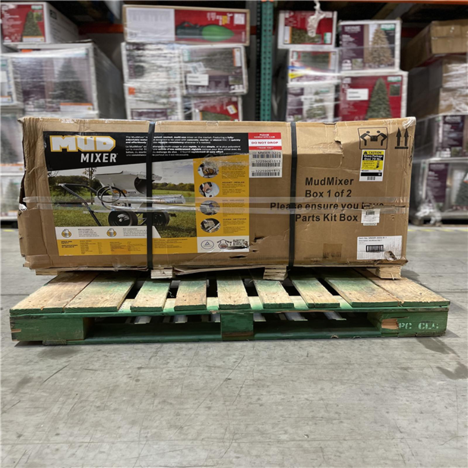 DALLAS LOCATION- MUDMIXER Heavy Duty Portable Continuous Concrete Mixer Evolution(MISSING WHEELS)