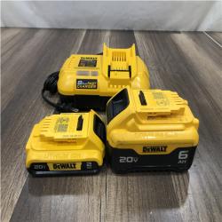 AS-IS DEWALT 20V XR Lithium-Ion Starter Pack with 8.0 Ah and 4.0 Ah Battery Packs and Charger