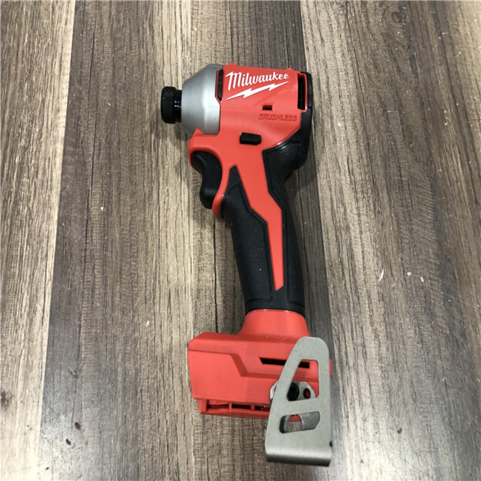 AS-IS Milwaukee 18V Lithium-Ion Brushless Cordless 1/4 in. Compact Impact Driver (Tool Only)