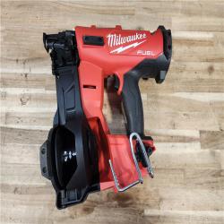 HOUSTON LOCATION - AS-IS (APPEARS LIKE NEW) Milwaukee FUEL 18-Volt Lithium-Ion Brushless Cordless Coil Roofing Nailer (Tool Only)