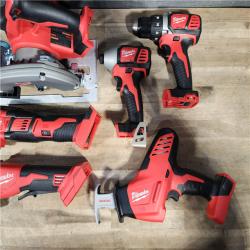 HOUSTON LOCATION - AS-IS (APPEARS LIKE NEW) Milwaukee M18 18-Volt Lithium-Ion Cordless Combo Kit 7-Tool with 2-Batteries, Charger and Tool Bag