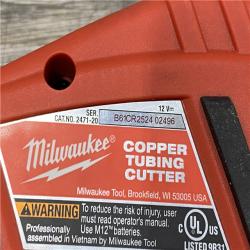 AS-IS Milwaukee 12V Lithium-Ion Cordless Copper Tubing Cutter (Tool-Only)
