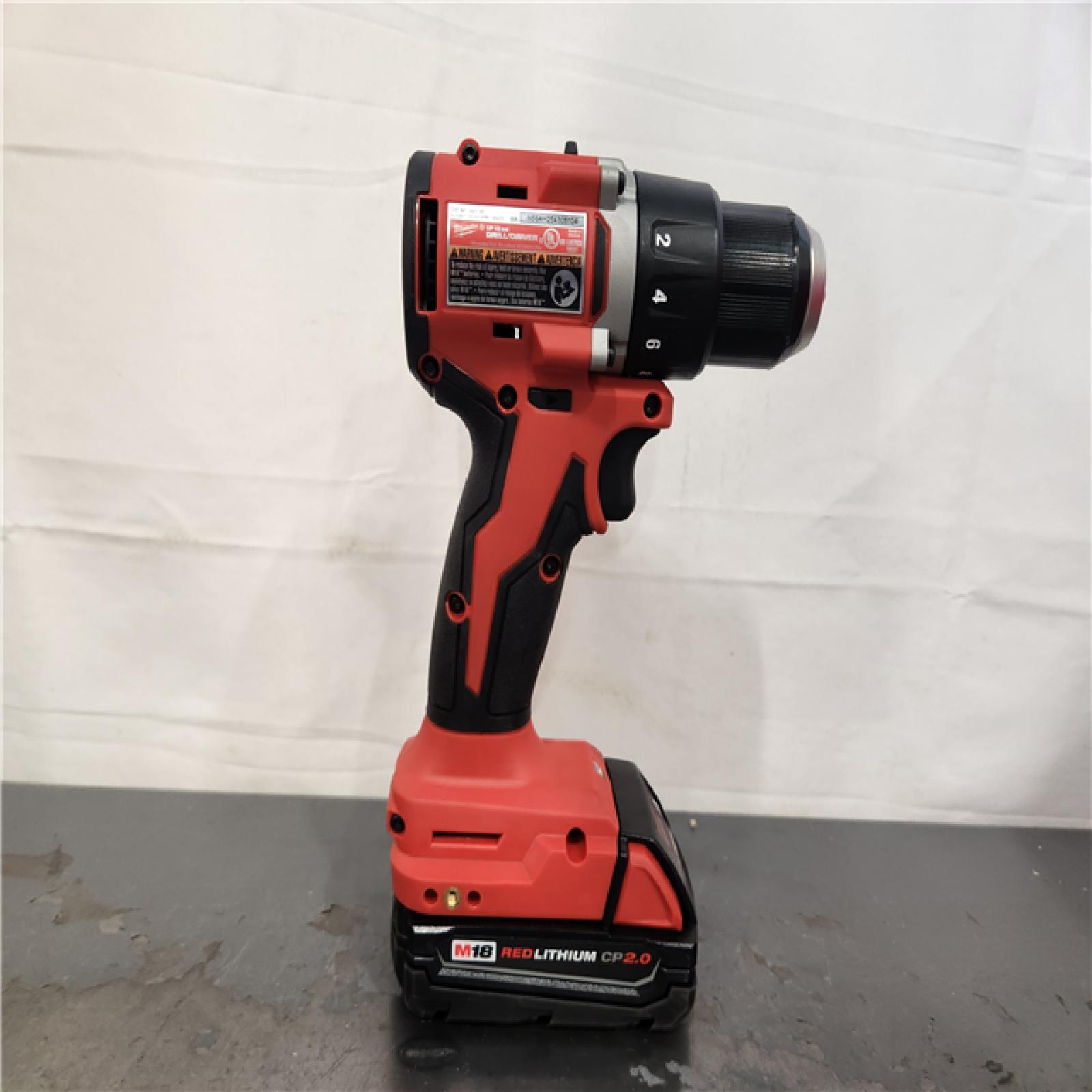 AS-IS- Milwaukee M18 Compact Next Gen 1/2 in. Brushless Cordless Drill/Driver Kit (Battery & Charger)