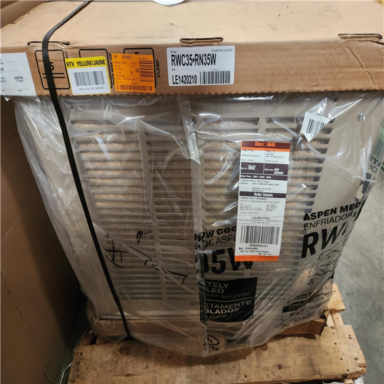 Phoenix LIKE NEW Champion Cooler 3300 CFM 2-Speed Window Evaporative Cooler for 900 sq. ft. (with Motor and Remote Control)