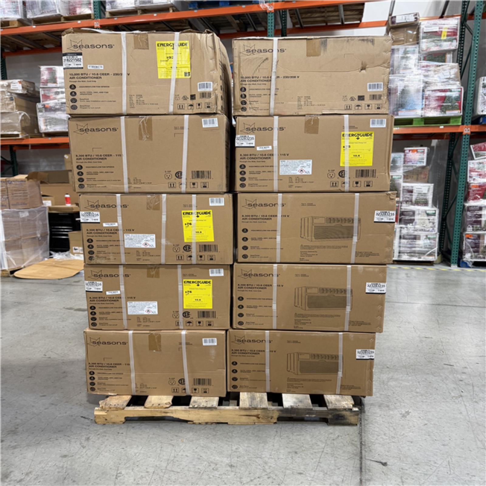 DALLAS LOCATION - SEASONS MIXED AIR CONDITIONER PALLET-(10 UNITS)