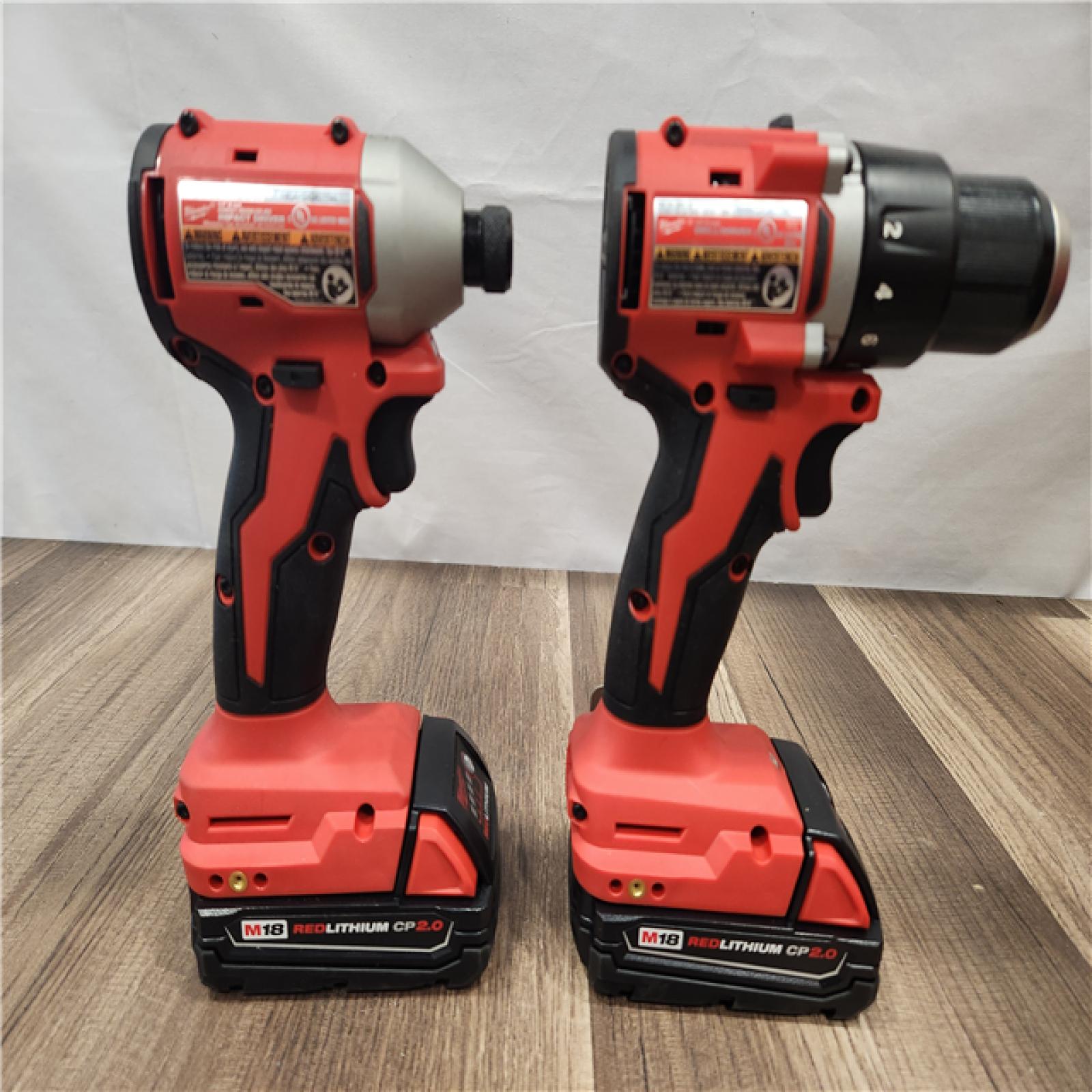 AS-IS- Milwaukee M18 Compact Brushless 2-Tool Combo Kit