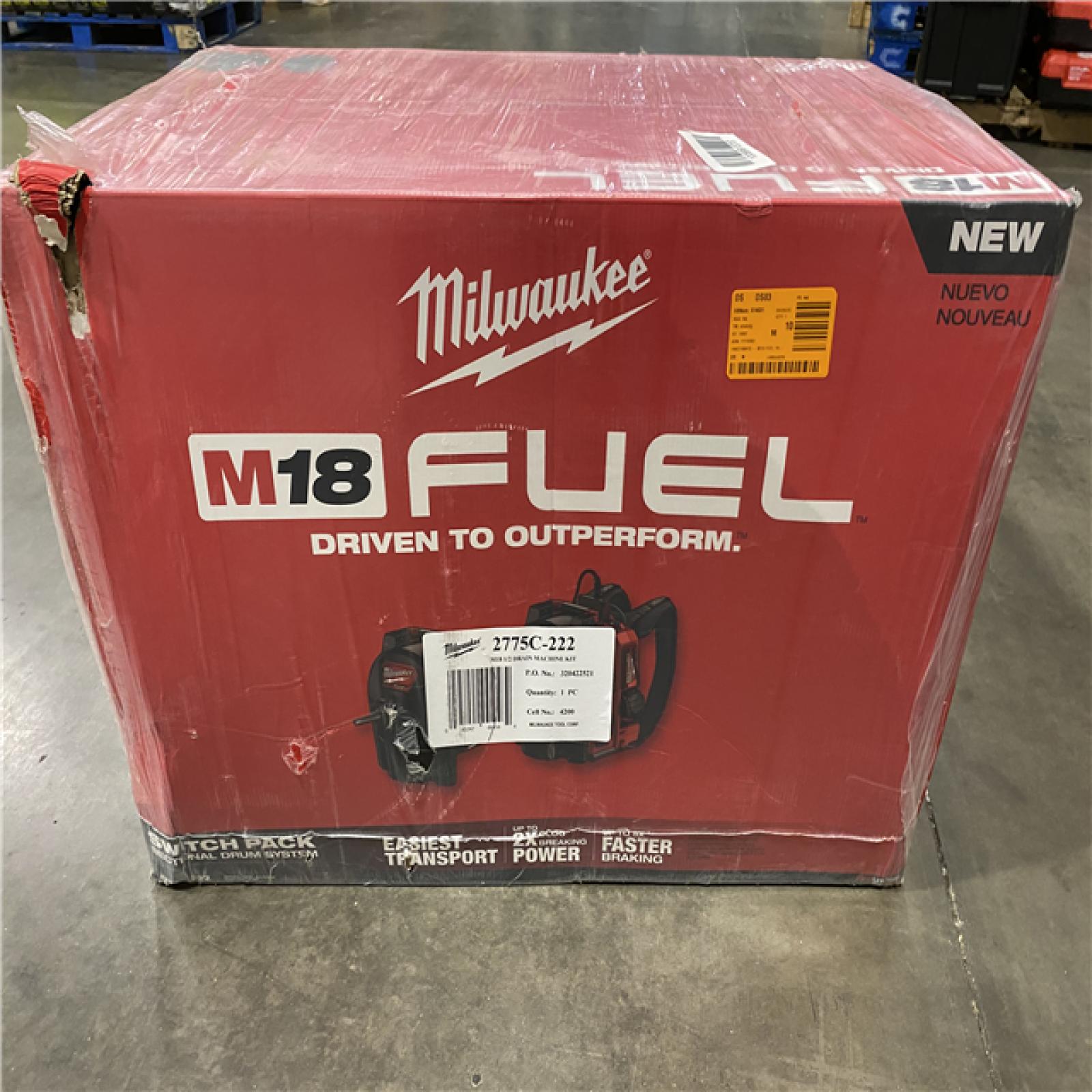 NEW - M18 FUEL 18-Volt Lithium-Ion Brushless Cordless Drain Cleaning 1/2 in. Switch Pack Sectional Drum System Kit