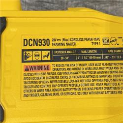 AS-IS DEWALT 20V 30 Degree Cordless Framing Nailer (Tool-Only)