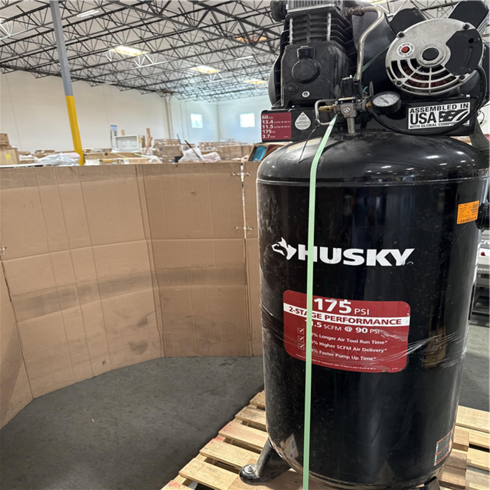 California AS-IS Husky 60 Gal Air Compressor