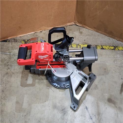 HOUSTON LOCATION - AS-IS (APPEARS LIKE NEW) Milwaukee M18 FUEL 7-1/4 in. Cordless Brushless Dual-Bevel Sliding Compound Miter Saw (Tool Only)