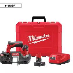 NEW! - Milwaukee M12 12V Lithium-Ion Cordless Sub-Compact Band Saw XC Kit with One 3.0h Battery  Charger and Hard Case
