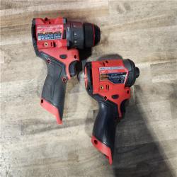 HOUSTON LOCATION - AS-IS Milwaukee FUEL 12-Volt Lithium-Ion Brushless Cordless Hammer Drill and Impact Driver Combo Kit