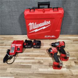 HOUSTON LOCATION - AS-IS Milwaukee  FUEL 18V Lithium-Ion Brushless Cordless Hammer Drill and Impact Driver Combo Kit