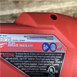 Houston Location AS-IS Milwaukee FUEL 18-Volt Lithium-Ion Brushless Cordless Gen II 18-Gauge Brad Nailer (Tool-Only)
