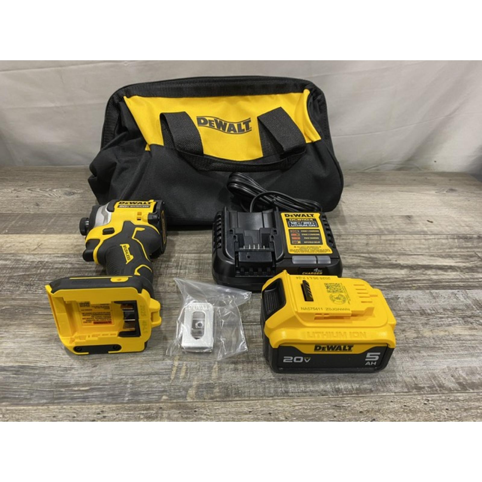AS-IS DEWALT ATOMIC 20V MAX Lithium-Ion Cordless 1/4 in. Brushless Impact Driver Kit