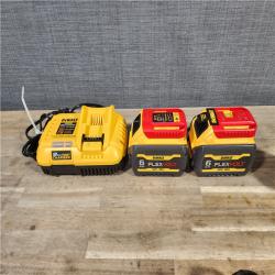 HOUSTON LOCATION - AS-IS DeWalt Flexvolt 60V Max Cordless Grinder  4.5 in; 6 in  Kit  W/ (2) BATTERY & CHARGER (DCG418X2)