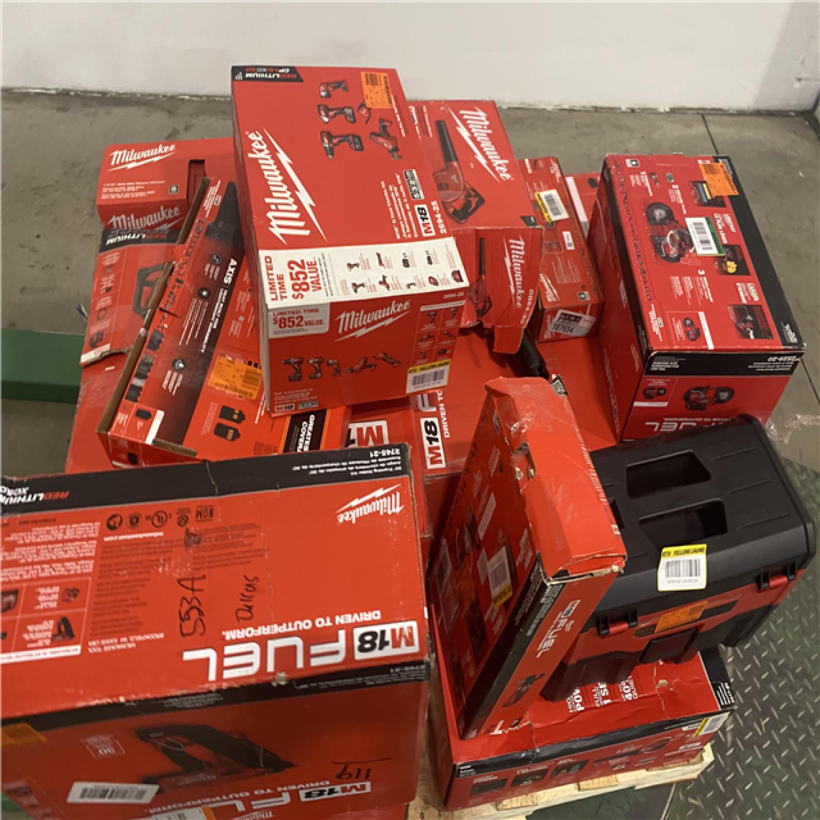 Dallas Location - As-Is MILWAUKEE Tool Pallet