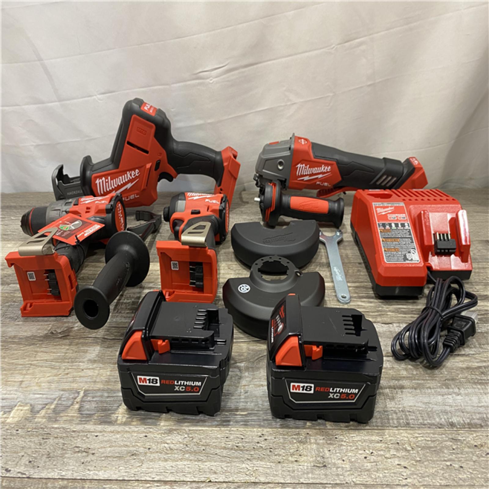 AS-IS Milwaukee FUEL18-Volt Lithium-Ion Cordless (4-Tool) Combo Kit