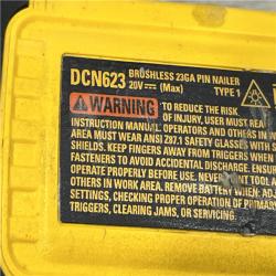 AS-IS DEWALT ATOMIC 20V MAX Lithium Ion Cordless 23 Gauge Pin Nailer Kit