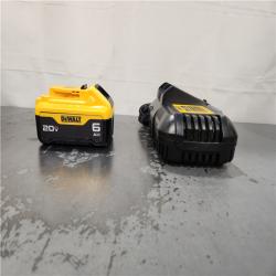 AS-IS- DEWALT 20V MAX Lithium-Ion 6.0 Ah Battery and Charger