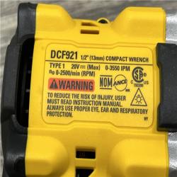 LIKE NEW - DEWALT ATOMIC 20V MAX Cordless Brushless 1/2 in. Variable Speed Impact Wrench (Tool Only)