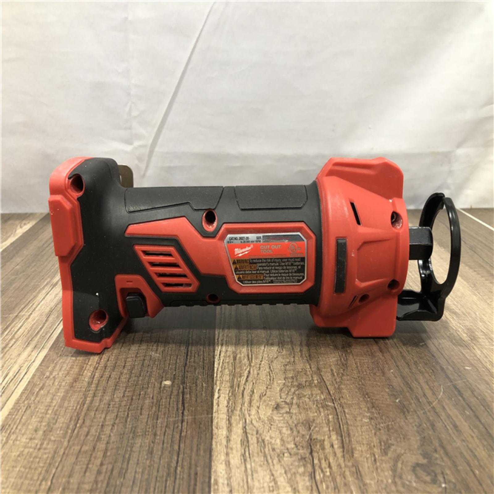 AS-IS Milwaukee 18V Lithium-Ion Cordless Drywall Cut Out Rotary Tool (Tool-Only)