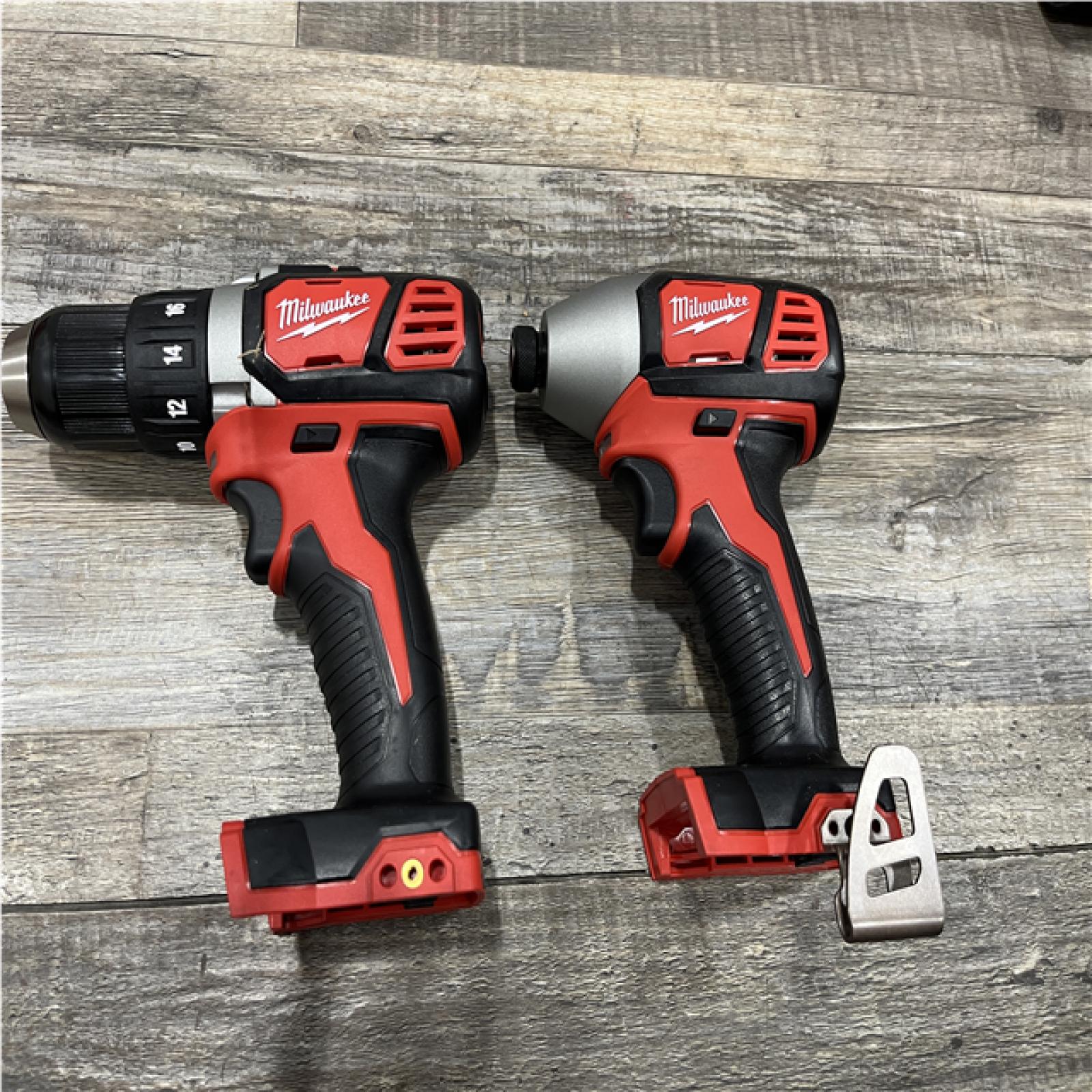 AS-IS Milwaukee 18V Lithium-Ion Cordless Drill Driver/Impact Driver Combo Kit