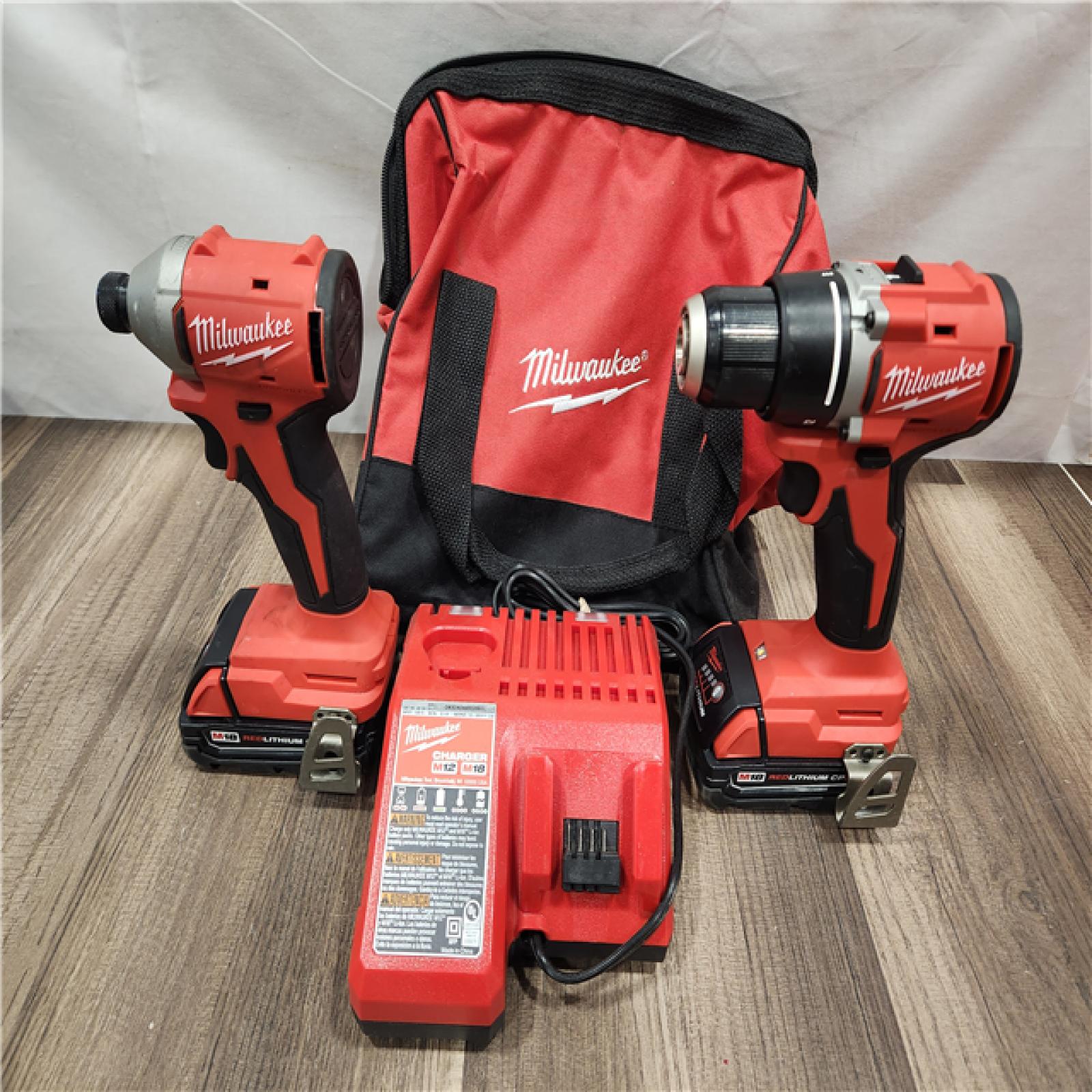 AS-IS- Milwaukee M18 Compact Brushless 2-Tool Combo Kit
