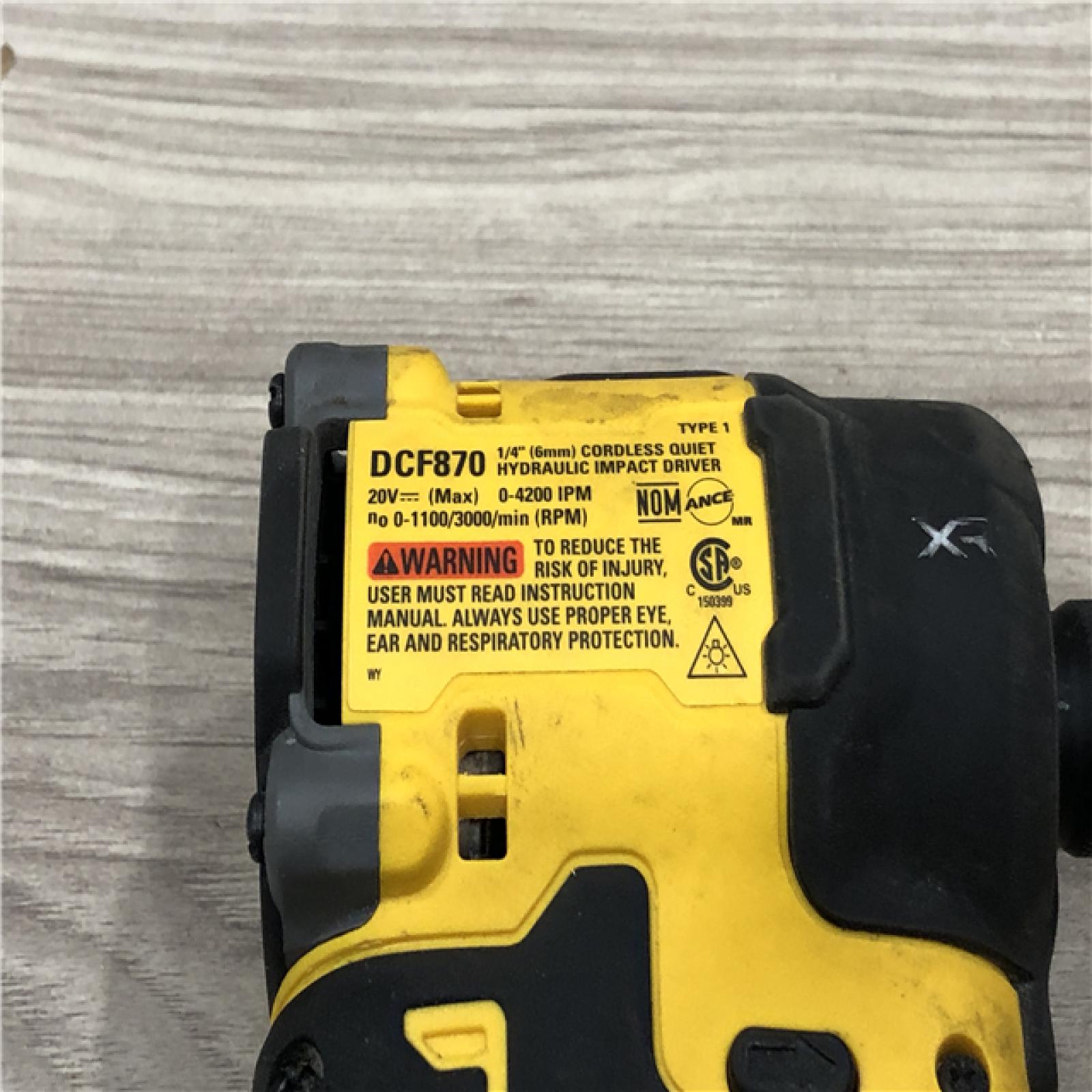 AS-IS DEWALT 20V MAX* XR Cordless 1/4 Quiet Hydraulic Impact Driver (Tool-Only)