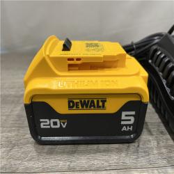 AS-IS DEWALT 20V MAX Lithium-Ion 5.0 Ah Battery and Charger