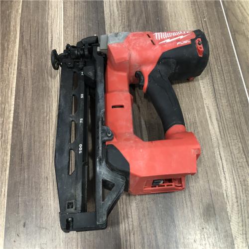 AS-IS Milwaukee M18 FUEL 18-Volt Lithium-Ion Brushless Cordless 16-Gauge Straight Finish Nailer (Tool Only)