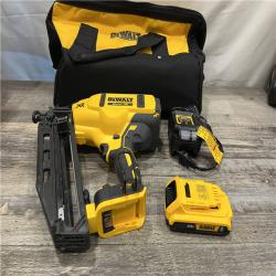 AS-IS DEWALT 20V MAX XR 16-Gauge Electric Cordless Angled Finishing Nailer Kit