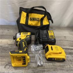 AS-IS DEWALT Atomic 20V Max Lithium-Ion Brushless Cordless Compact 1/4 in. Impact Driver Kit