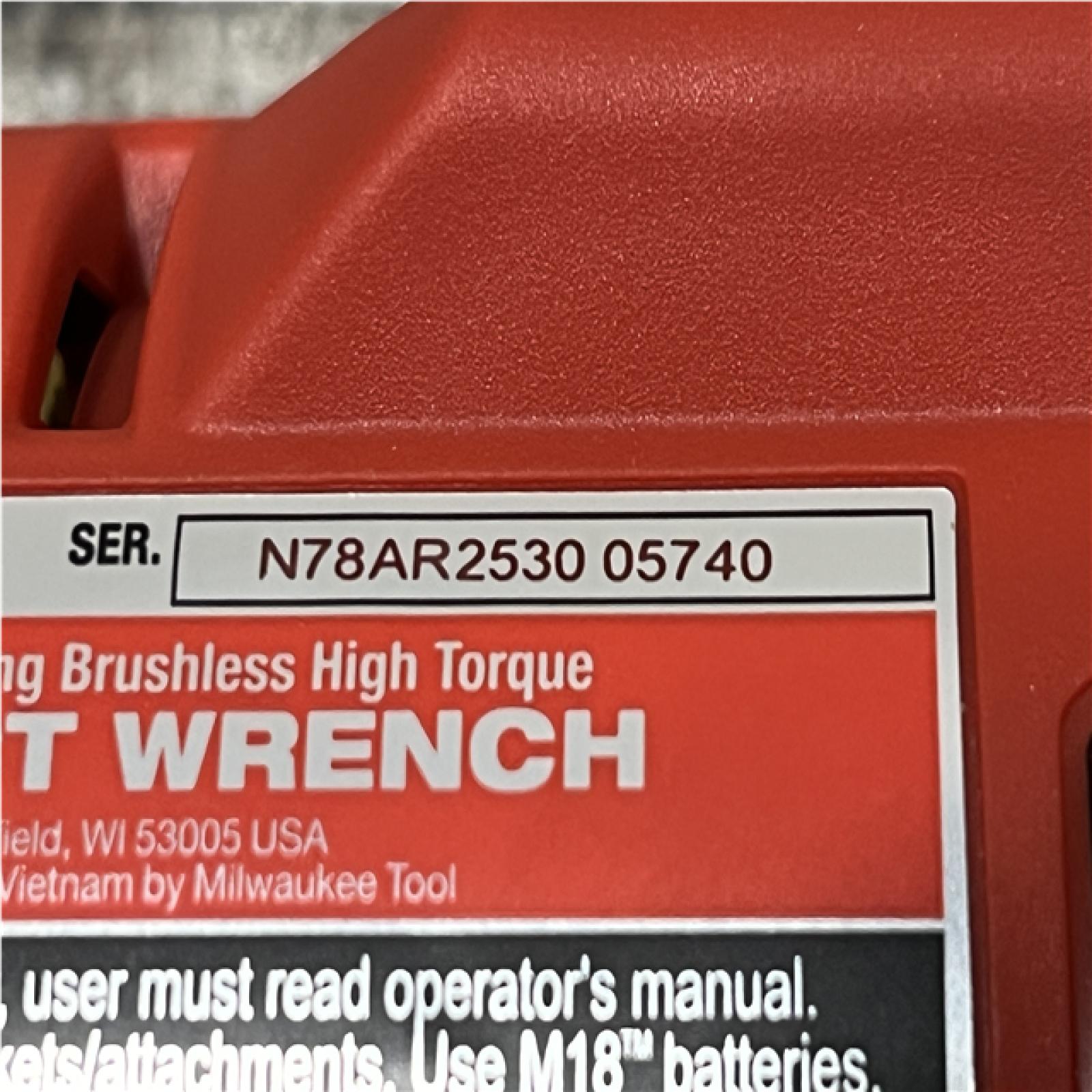 AS-IS Milwaukee 18-Volt Lithium-Ion Brushless 1/2 in. High Torque Impact Wrench with Friction Ring (Tool-Only)