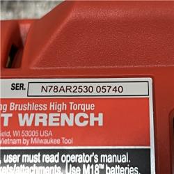AS-IS Milwaukee 18-Volt Lithium-Ion Brushless 1/2 in. High Torque Impact Wrench with Friction Ring (Tool-Only)