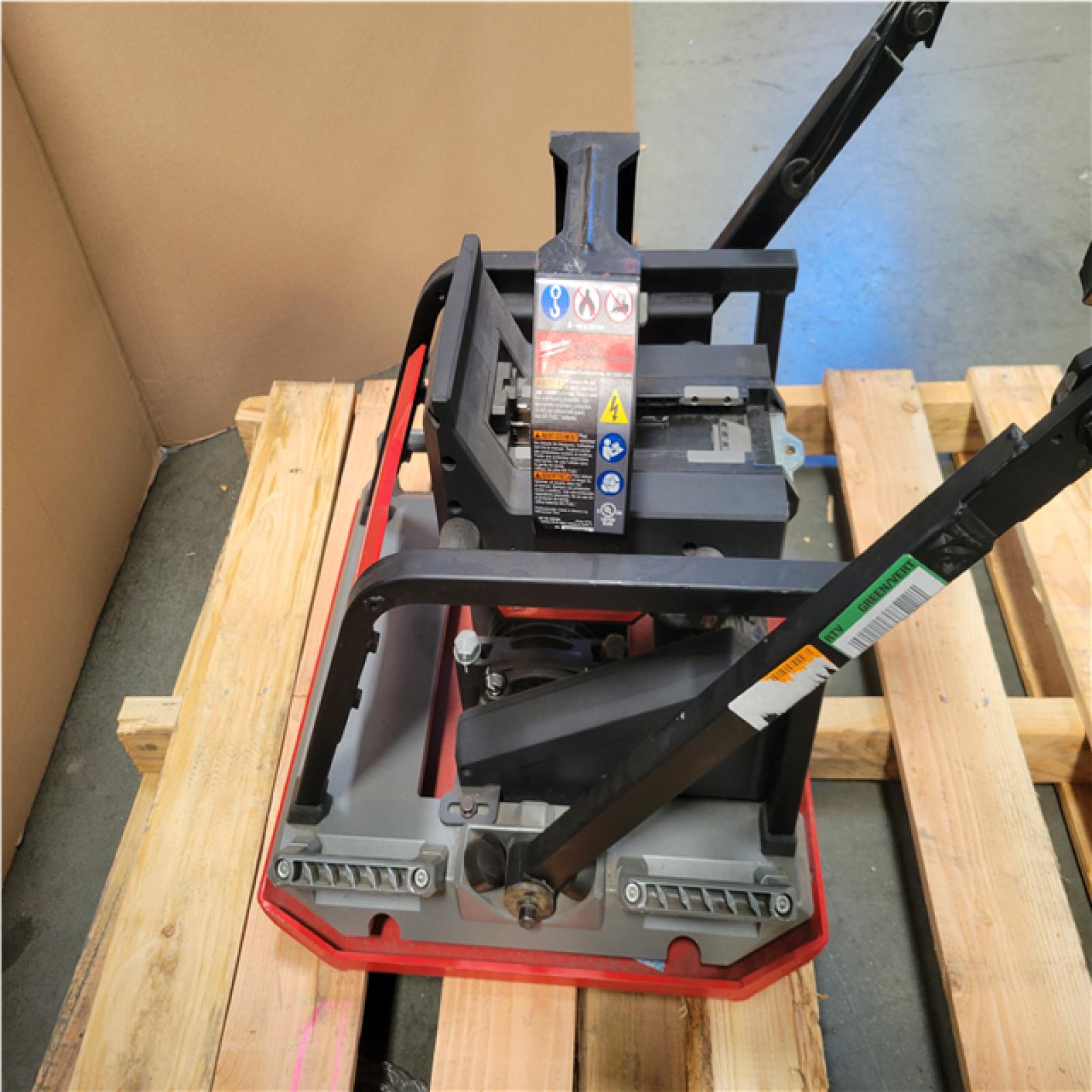 CALIFORNIA AS-IS MILWAUKEE MX FUEL PLATE COMPACTOR