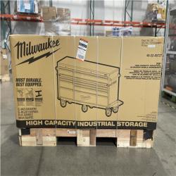 DALLAS LOCATION- MILWAUKEE 72 in. W x 22.1 in. D 18-Drawer Mobile Workbench Cabinet W/ WoodTop