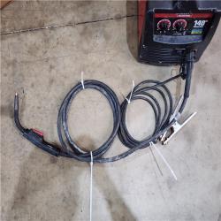 HOUSTON LOCATION - AS-IS Lincoln Electric Single Phase 140 Amp DC 115V Flux-Core & Stick MIG Welder - 90A/19V/20% Duty Cycle  10.15 Long | Part #K2697-1