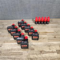 HOUSTON LOCATION - AS-IS MILWAUKEE BATTERY PACK QTY - 15