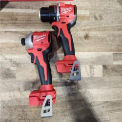 HOUSTON LOCATION - AS-IS Milwaukee  18V Lithium-Ion Brushless Cordless Compact Drill/Impact Combo Kit