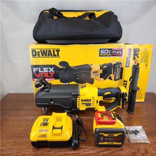 AS-IS DeWalt FLEXVOLT 60V MAX Brushless Cordless In-line 1/2 in. Stud & Joist Drill with E-Clutch Kit