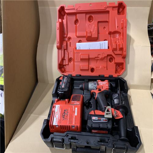 Good - Milwaukee 2904-22 Hammer Drill Driver Kit with Batteries  Charger & Tool Case  Red