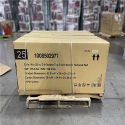 DALLAS LOCATION - Husky Heavy-Duty 52 in. W x 20 in. D 6-Drawer Matte Red Steel Top Tool Chest (LOT OF 2)