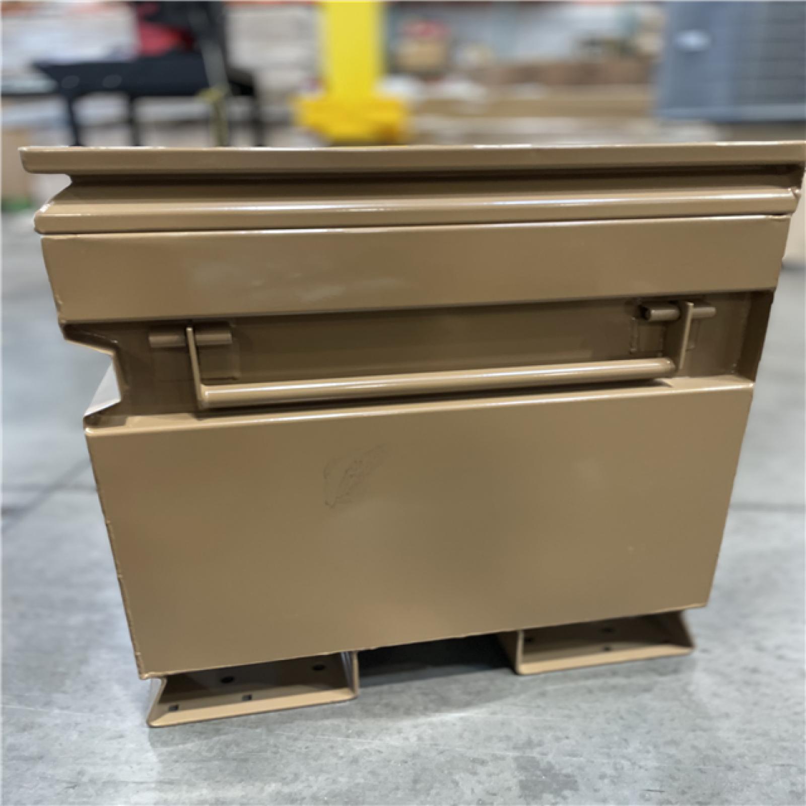 DALLAS LOCATION- AS-IS KNACK 60 in. W x 24 in. L x 28 in. H  Steel Jobsite Tool Storage Chest w/ Lock