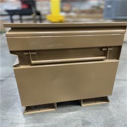 DALLAS LOCATION- AS-IS KNACK 60 in. W x 24 in. L x 28 in. H  Steel Jobsite Tool Storage Chest w/ Lock