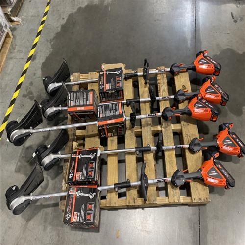 DALLAS LOCATION- LIKE NEW!- ECHO 56V 16 in. Brushless Cordless Battery Straight Shaft String Trimmer with Speed-Feed Head Kit (5 UNITS)