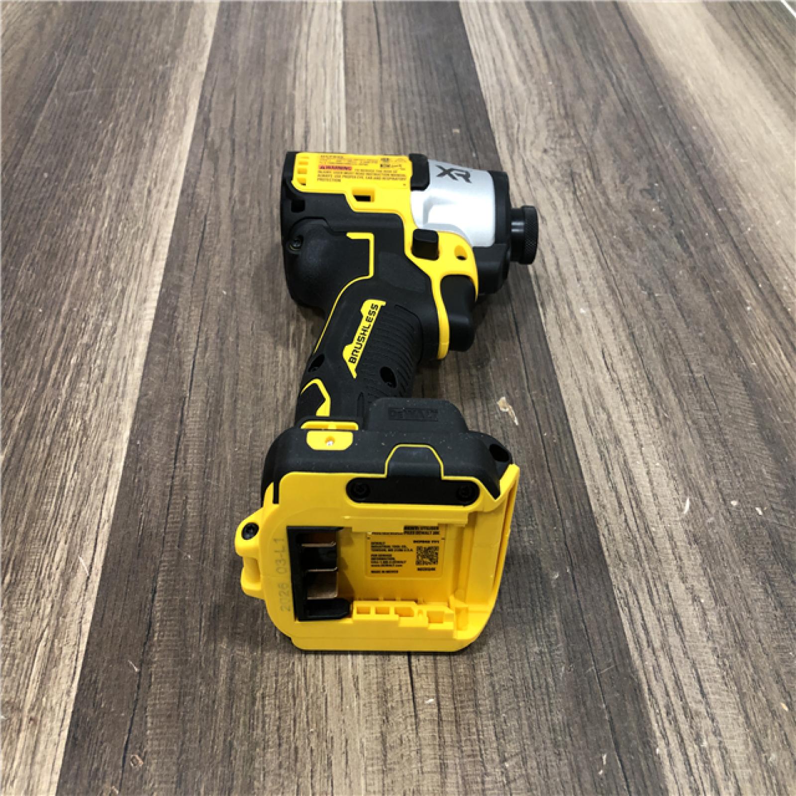 AS-IS DEWALT 20V MAX XR Cordless Brushless 1/4 in. 3-Speed Impact Driver (Tool-Only)