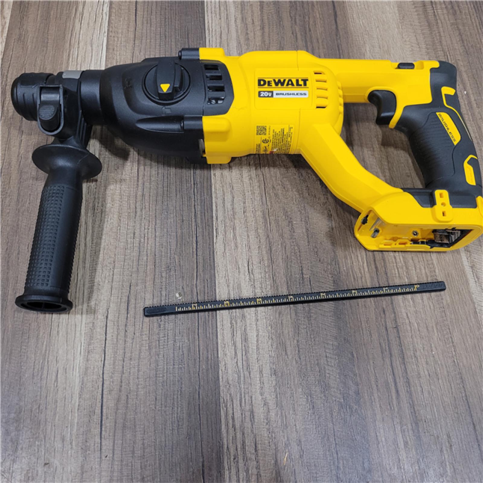AS-IS DEWALT 20V MAX Cordless Brushless 1 in. SDS Plus D-Handle Concrete and Masonry Rotary Hammer (Tool Only)