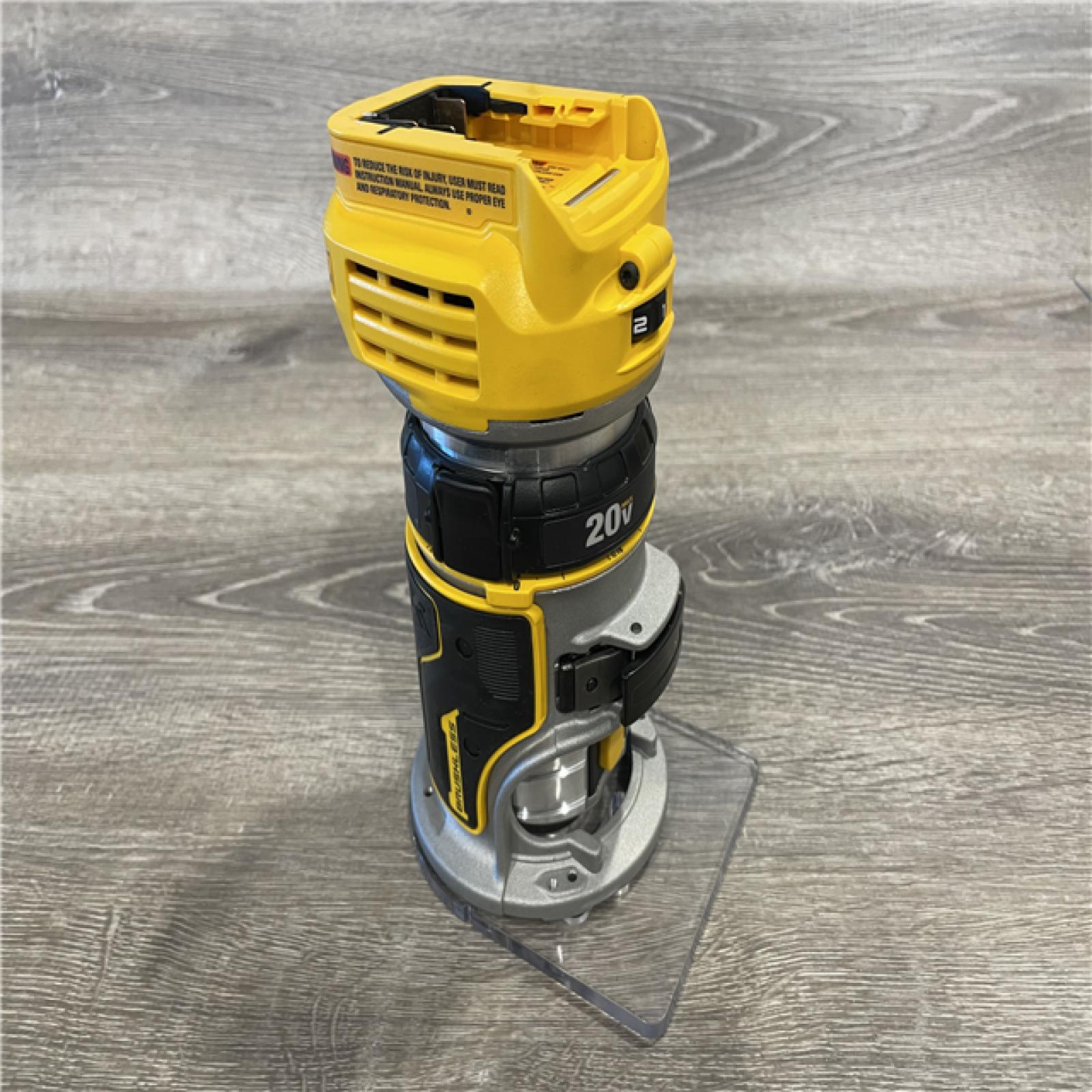 AS-IS DEWALT 20V MAX XR Cordless Brushless Fixed Base Compact Router (Tool Only)
