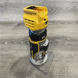 AS-IS DEWALT 20V MAX XR Cordless Brushless Fixed Base Compact Router (Tool Only)